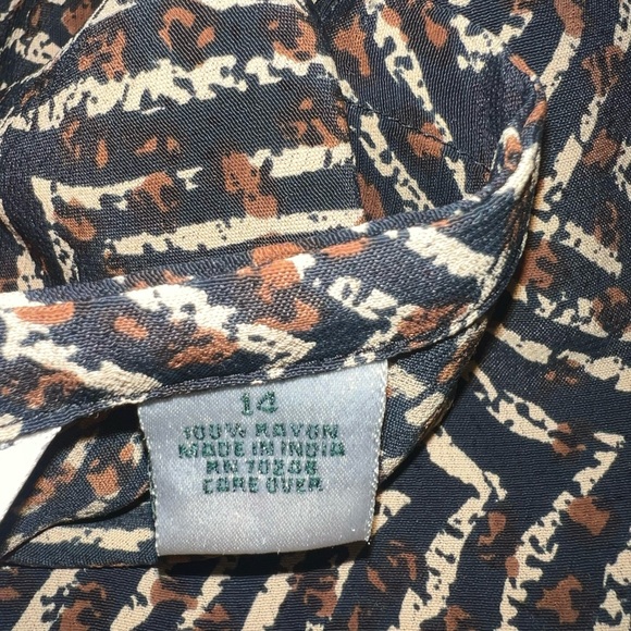 LAURA ASHLEY WOMEN SKIRT SIZE 14 100% RAYON - Picture 5 of 6